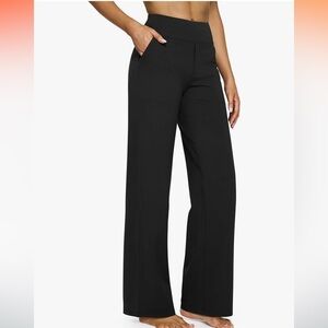 Black yoga Wide Leg Trousers G4free